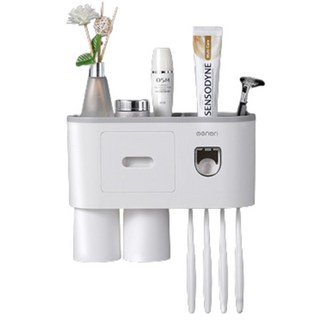 세이브커머스 멀티 칫솔 치약짜개 양치컵 걸이 칫솔꽂이, 1개