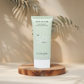 코슬로우 고운쑥 무기자차 선크림 SPF50+ PA++++ 논코메도제닉 무자극, 1개, 50ml