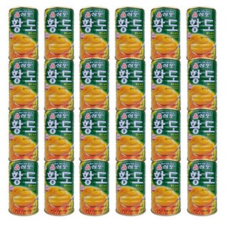 삼포 황도 슬라이스 통조림, 24개, 400g