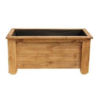 희원식물원 직사각 대형 도로 텃밭 화분 국내생산 완제품, Q1003, 브라운