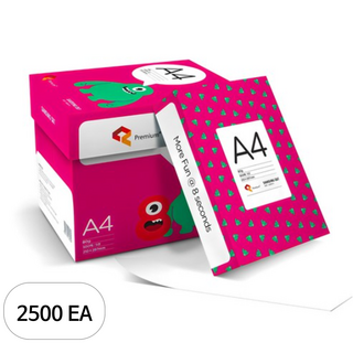 에잇세컨즈 복사용지 80g, A4, 2500개