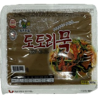 다람쥐마을 도토리묵 400g, 4kg, 3박스
