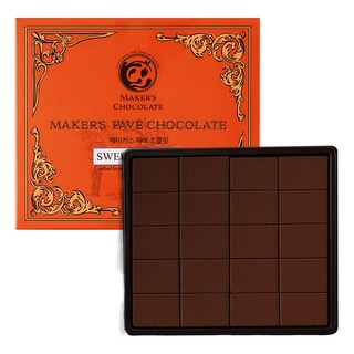 메이커스초콜릿 수제 파베초콜릿 생초콜릿 빈투바 발렌타인데이 선물 답례품, 스윗밀크 파베, 130g, 1개
