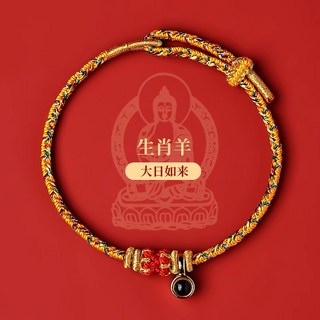 2026馬年生肖紅繩手鏈，十二生肖微雕投影情侶手鏈，男女太歲編織紅繩護身符，開運紅繩禮物 (台灣出貨)