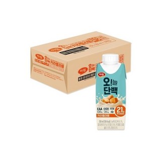 하림 오늘단백 카라멜라떼 (1BOX) 단백질 /프로틴음료, 하림 오늘단백 카라멜라떼 250ml 18팩 (1BOX)
