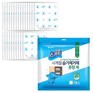 스카트 사계절 습기제거제 옷장 쏙 본품 25p, 750g, 1개
