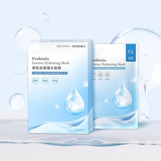PSK 美肌益菌補水面膜 4片裝, 1個, 單片