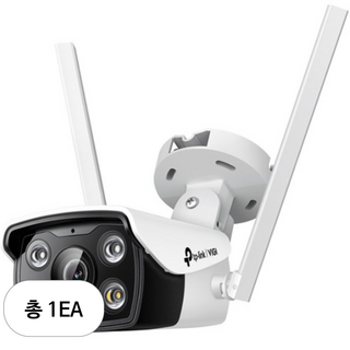 티피링크 VIGI 4MP 실외 풀컬러 불릿형 유무선 네트워크 카메라 4mm, VIGI C340-W, 1세트