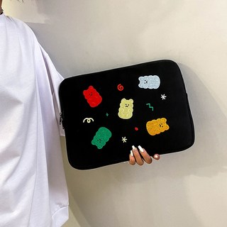 macbook air 筆電包13吋14吋15吋筆電包電腦包 防撞平板包 ipad內膽包 韓國 筆電包, 大號（13寸）彩熊, 1個