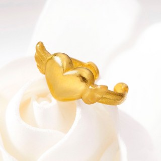 펠리체골드 24K 하트천사 순금 돌반지 1.00g (+선물포장) 아기돌 돌반지 반돈 한돈 하트 금테크 천사돌반지 돌선물 아기선물 기념일 가족선물 골드바