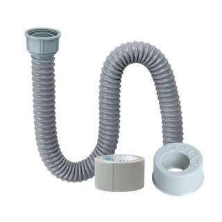 와이넷 싱크대 싱크대주름관 90cm +악취방지캡 + 보수테이프, 1개, 그레이