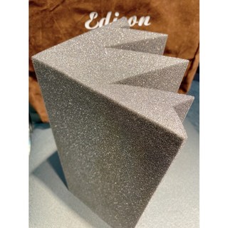 幾何藝術吸音棉 吸音磚 隔音棉 低音陷阱 Bass Trap(尺寸 30*15*15公分), 1個, 灰色小小低音陷阱 30*15*15公分