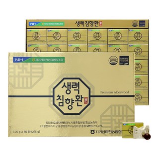 신상품/ [농협] 생력 침향환 골드 60환 (침향 고함량 /선물용 쇼핑백 포함), 60개, 3.75g