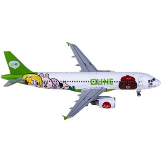 RBF 1/400 AirAsia A320-216 LINE 聯名款 模型飛機 BT400-A320-001, 1個