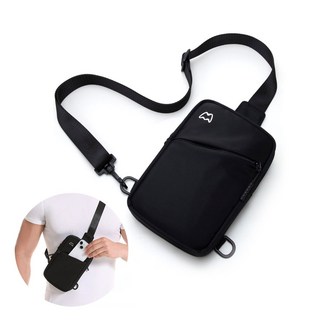 WIDE VIEW 雙層/四層兩用手機斜背包 小背包 斜跨包 胸前包 迷你側背包 斜背護照包 手機袋 多夾層包, 四層兩用包027