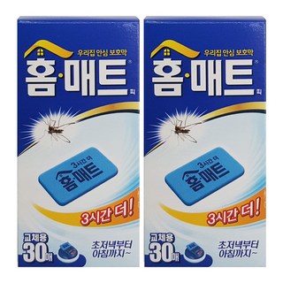 홈매트 모기살충제 교체용 리필 30p, 30g, 2개