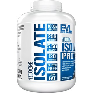 EVLUTIONNUTRITION 아이솔레이트 프로틴 더블 리치 초콜릿 맛, 2.268kg, 1개