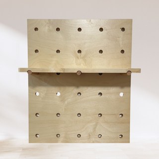 直徑@18mm北歐洞洞板-層板【500X100X厚18mm】, 1個