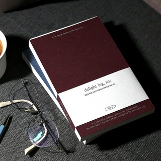 2026 딜라이트로그 기본 와이드 날짜형 먼슬리 위클리 26년 다이어리플래너 무지 직장인 업무용 다꾸 일기장 핸디, 기본형 / 한 모금의 짙은 wine