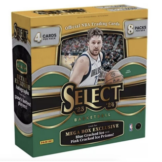 Panini NBA Select Mega Box 籃球卡盒 2023-24 全新現貨 抽超限量紋 抽斑馬 藍/粉冰, 1個