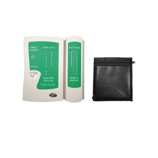 【現貨快出】電話網路測試儀 RJ45 RJ11 8P8C 6P6C 網路線測試儀 檢測器 送收納袋, 1個