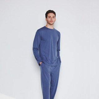 발렌티노크리스티 부드러운 소프트 터치 모달 남성 잠옷 홈웨어 세트