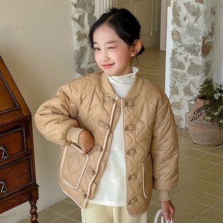 童裝兒童加絨加厚外套秋冬款新中式羽絨棉服中大童加絨內膽男女童寶寶加厚保暖外套兒童保暖上衣