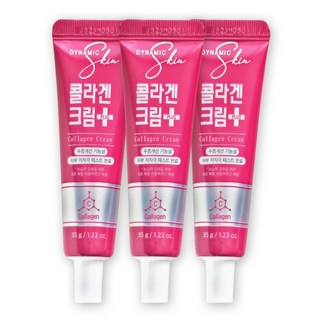 다이나믹스킨 콜라겐 크림 플러스 주름개선 피부탄력 고보습 약국화장품, 3개, 35g