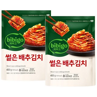 비비고 썰은배추김치, 400g, 2개