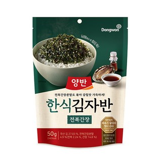 동원 양반 명품 한식김자반 전복간장 50g, 4개