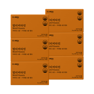 클라리온 클라리온 멀티비타민 미네랄 30정 6박스, 30회분, 6개