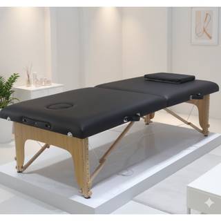 원포인트 접이식 마사지침대 휴대용 가정용 마사지침대 뜸 재활치료침대 타투미용침대, 블랙 폭80, 1개