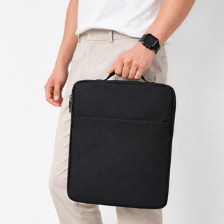 브랜스 생활방수 스크래치방지 노트북 파우치 15.6인치, 1개, 블랙