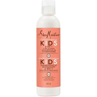 시어모이스처 키즈 2-In-1 컬 & 샤인 샴푸 컨디셔너 코코넛 히비스커스, 2개, 236ml
