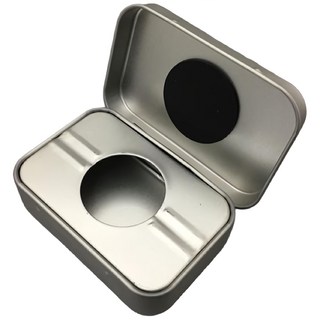 BO雜貨 台灣現貨 攜帶式煙灰收納盒 便攜防風煙灰缸 可重複使用 隨身收集盒, 銀, 1個