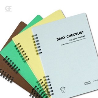 굿포머스 A5 데일리 체크리스트 스케줄러, 01 파우더 블루