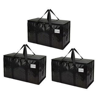 SC FMCG 93L 다기능 이사박스 옷정리 수납함 방수 스크래치에 강한, 3개, 블랙