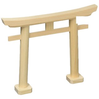 日本製 木製 鳥居 擺飾 高16cm 日本靜岡木工製