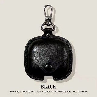 AirPods Pro 3 保護套 簡約皮質復古皮革耳機套 蘋果耳機配件, 1個, 黑色 皮質包包耳機套,AirPods1/2代