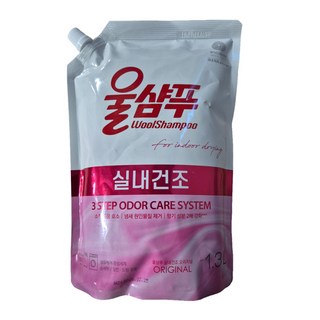 울샴푸 실내건조 프레쉬코튼 세탁세제 리필, 1.3L, 3개