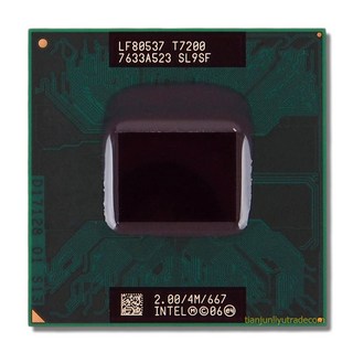 Intel CPU Pentium 모바일 t7200 2.0 GHz fsb667mhz 4 MB fcpga6 Core 2 듀오 트레이