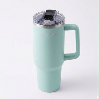 베아트리체 텀블러 대용량 1.18L 보온 보냉 빨대형 손잡이 포함 진공 컵 예쁜 색상, 1180ml, 5. 민트, 1개