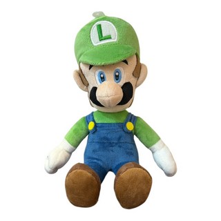 任天堂 坐姿路易吉 瑪利歐兄弟 公仔 玩偶 擺飾 禮物