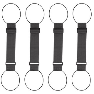 투데이리빙 4개 세트 캐리어 여행 가방 연결 밴드 고정 스트랩 길이 조절 고리형 보조 가방끈 도난 떨어짐 방지 잠금 벨트