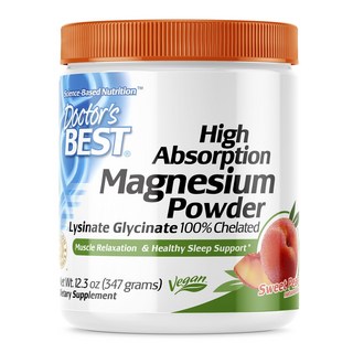 Doctor's BEST 高吸收鎂粉 蜜桃香, 1個, 347g