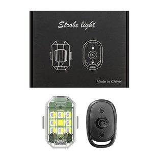 무선 LED 드론 스트로브 라이트 바이크 오토바이 자동차 자전거 리모컨 충돌 방지 경고등 4 개, [03] lamp4, 1개