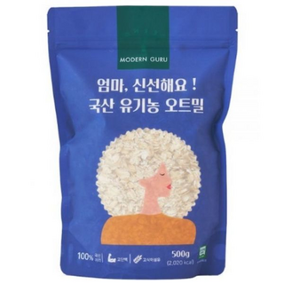 모던구루 엄마 신선해요 국산 유기농 오트밀, 1개, 1g