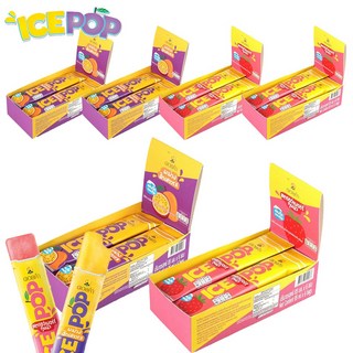 예이니식품 태국 도이캄 아이스팝 주스 망고&패션후르츠85ml 18개+딸기85ml 18개 (총36개) 얼려먹는아이스크림어린이, 85ml, 36세트