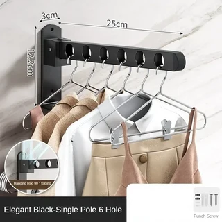 벽걸이 형 의류 행어 내구성 있는 커플 스테인레스 스틸 접이식 개폐식 후크 가정용 옷장 신제품