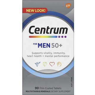 Centrum 善存 50歲以上男性適用綜合維他命膜衣錠, 1罐, 90顆